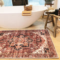 Load image into Gallery viewer, Matakana Cezanne Terracotta Distressed Vintage Washable Runner
