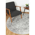 Load image into Gallery viewer, Hanmer Chilaz Grey Distressed Vintage Round Washable Rug
