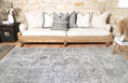 Load image into Gallery viewer, Hanmer Chilaz Grey Distressed Vintage Washable Rug
