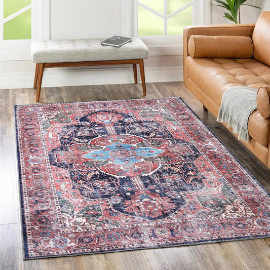 Waiheke Kendra Distressed Vintage Washable Rug