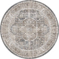 Load image into Gallery viewer, Waiheke Kendra Ash Distressed Vintage Round Washable Rug
