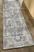 Load image into Gallery viewer, Waiheke Kendra Ash Distressed Vintage Washable Runner
