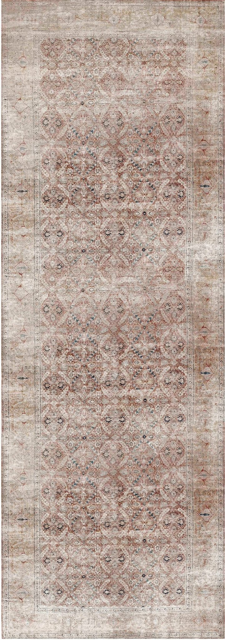 Tekapo Levent Distressed Vintage Washable Runner