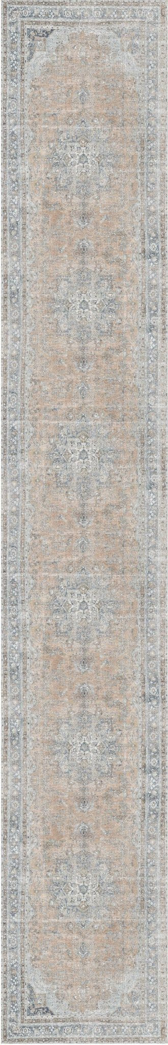 Kerikeri Oxus Desert Distressed Vintage Washable Runner