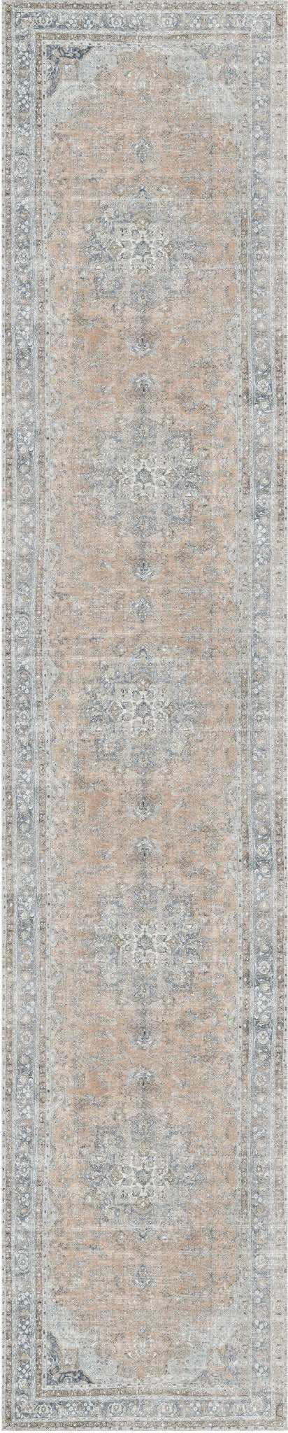 Kerikeri Oxus Desert Distressed Vintage Washable Runner