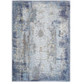 Load image into Gallery viewer, Aorere Enchant Steel Distressed Machine Washable Rug
