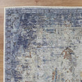 Load image into Gallery viewer, Aorere Enchant Steel Distressed Machine Washable Rug
