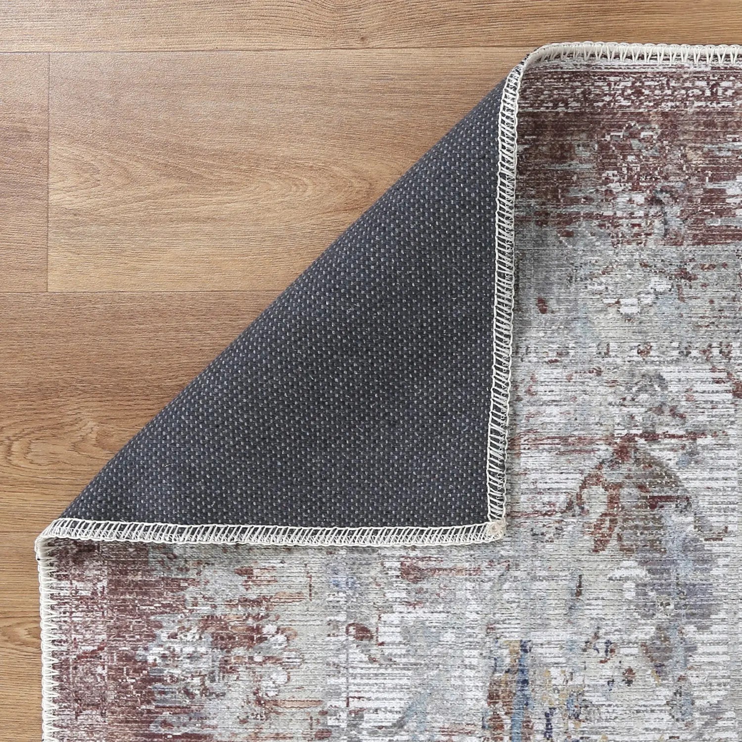 Aorere Enchant Terracotta Distressed Machine Washable Rug