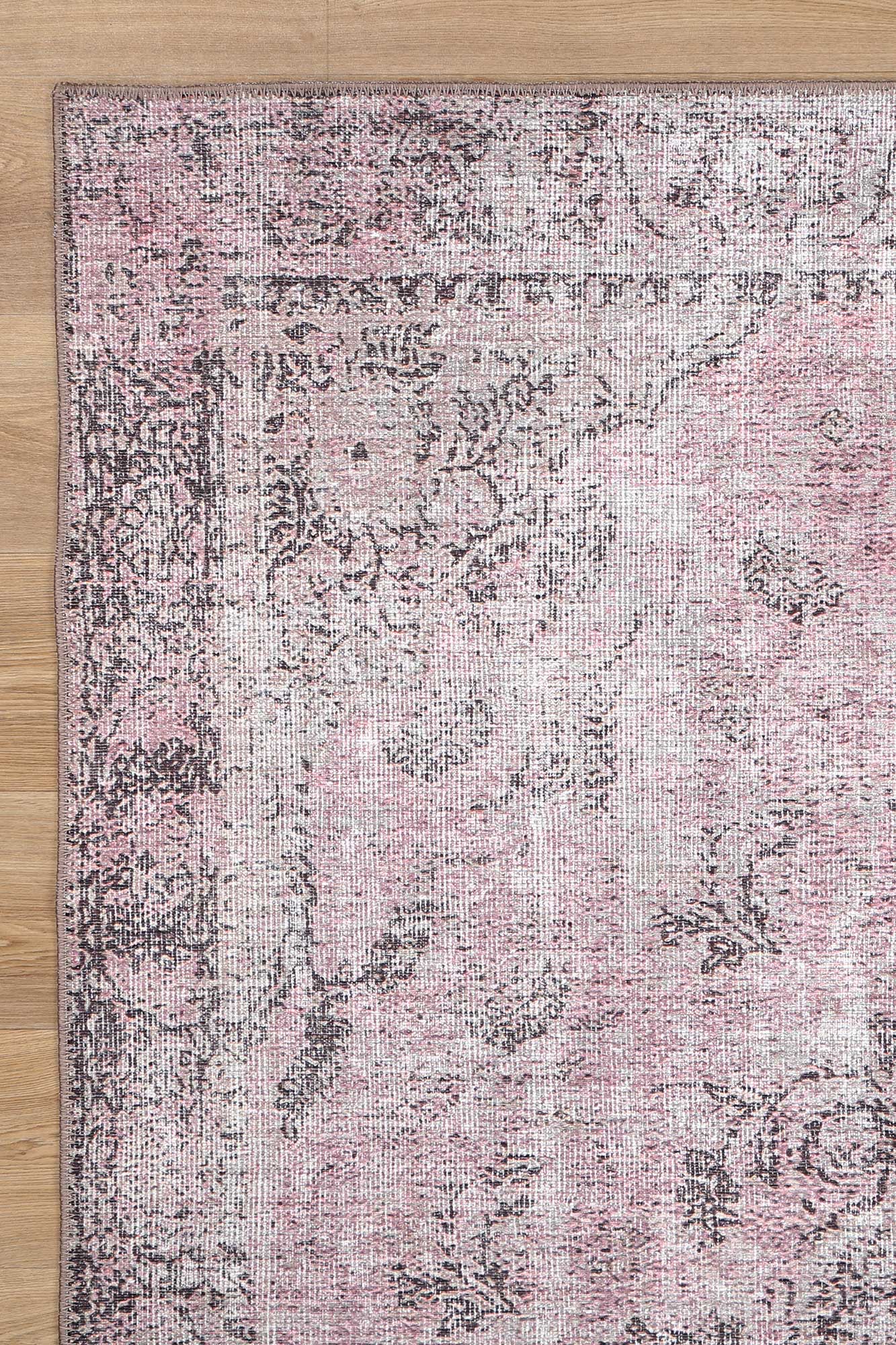 Rangitoto Rose Germain Machine Washable Rug