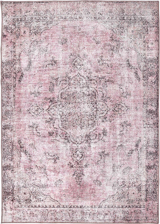 Rangitoto Rose Germain Machine Washable Rug