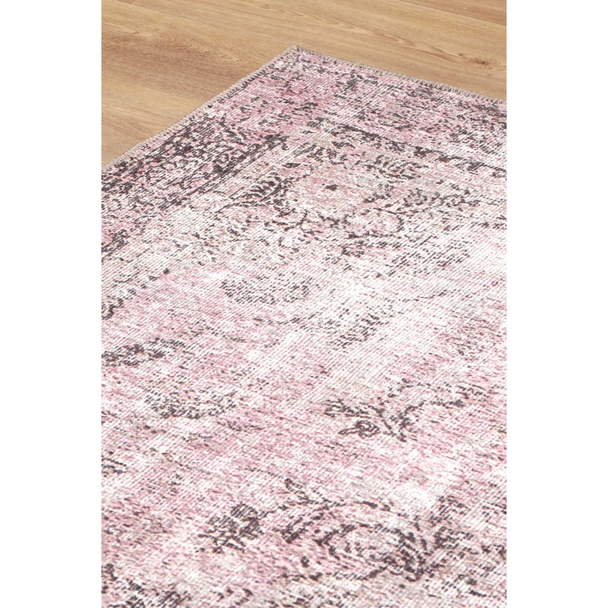 Rangitoto Germain Rose Washable Runner