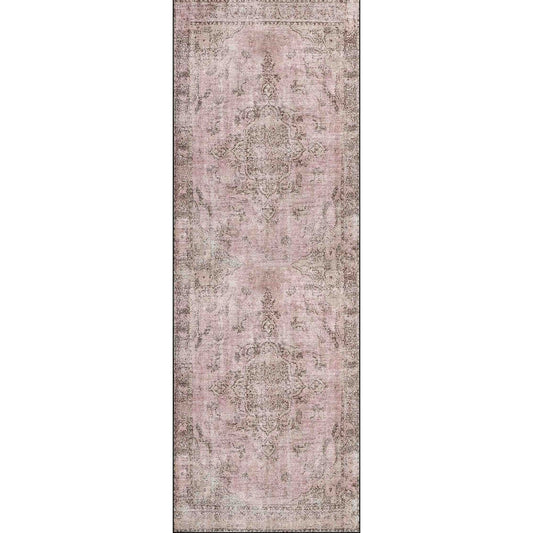 Rangitoto Germain Rose Washable Runner