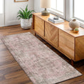 Load image into Gallery viewer, Rangitoto Germain Rose Washable Runner
