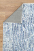 Load image into Gallery viewer, Akaroa Greenport Blue Machine Washable Rug
