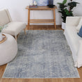 Load image into Gallery viewer, Akaroa Greenport Blue Machine Washable Rug
