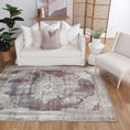 Load image into Gallery viewer, Omaru Isin Violet Machine Washable Rug
