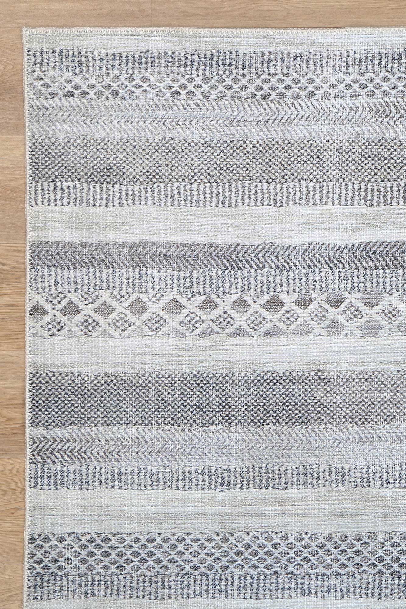 Marlborough Shadows Ash Washable Rug