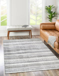 Load image into Gallery viewer, Marlborough Shadows Ash Washable Rug
