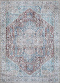 Load image into Gallery viewer, Riverton Kutha Blue Red Machine Washable Rug
