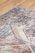 Load image into Gallery viewer, Taranaki Louvre Blue Machine Washable Rug
