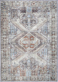 Load image into Gallery viewer, Taranaki Louvre Blue Machine Washable Rug
