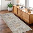 Load image into Gallery viewer, Taranaki Louvre Blue Machine Washable Runner
