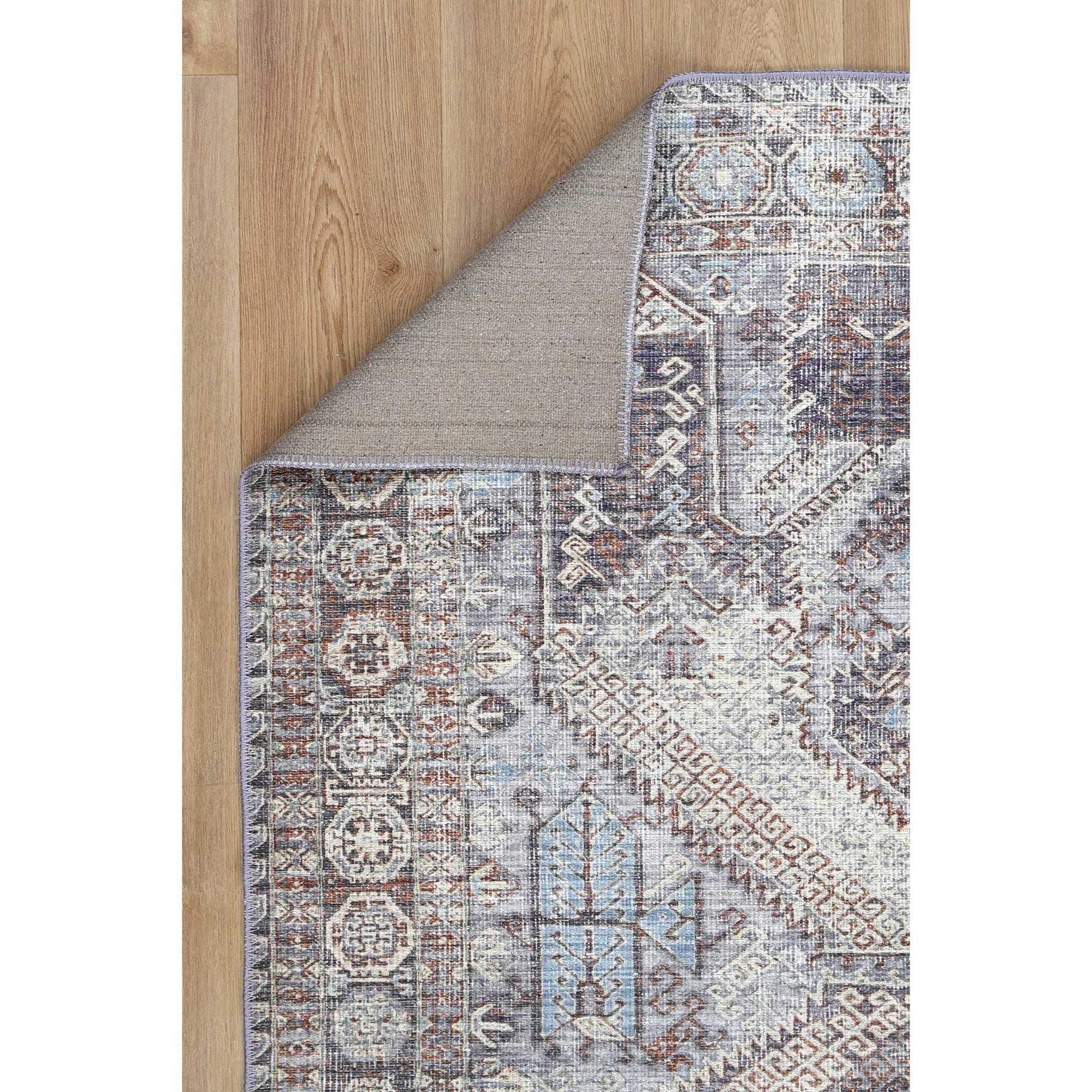 Taranaki Louvre Blue Machine Washable Runner