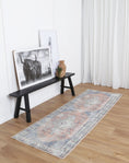 Load image into Gallery viewer, Kowhai Pissarro Terracotta Blue Washable Runner
