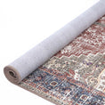 Load image into Gallery viewer, Piha Rajah Earth Red Indigo Distressed Vintage Washable Rug
