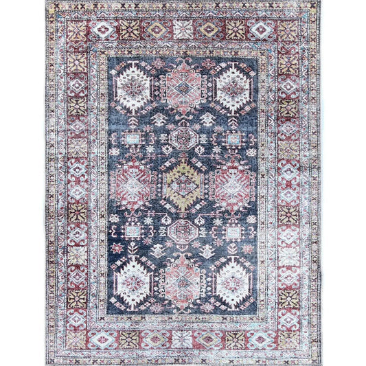 Piha Rajah Aztec Multi Vintage Washable Rug