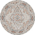 Load image into Gallery viewer, Te Anau Sauville Multi Distressed Vintage Round Washable Rug
