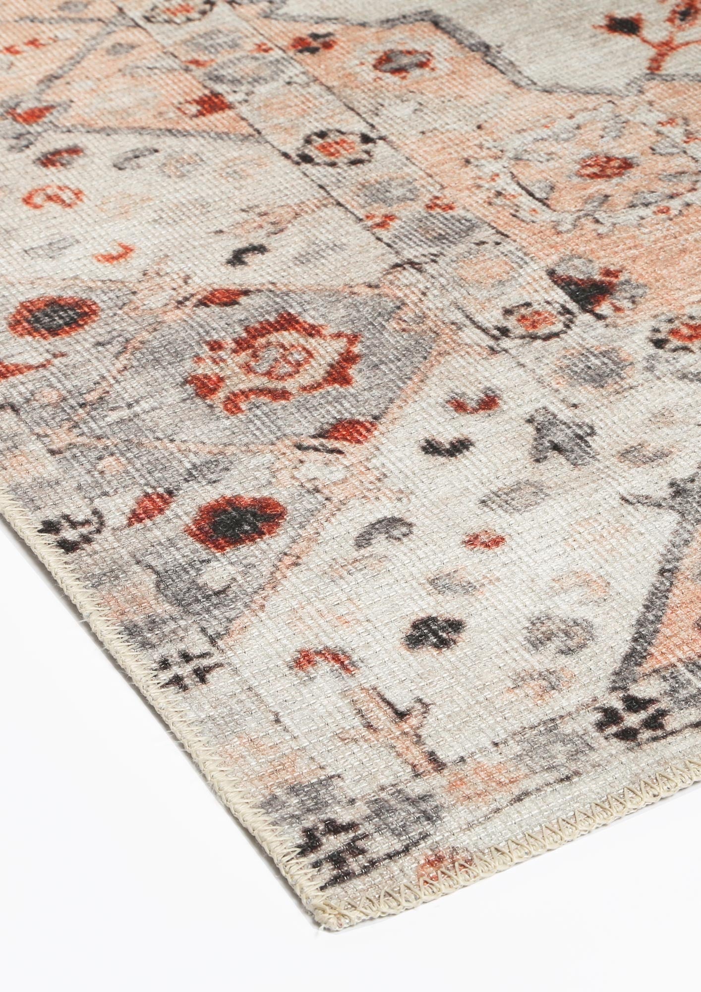 Te Anau Sauville Multi Distressed Vintage Washable Rug