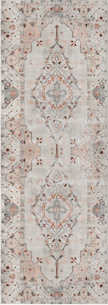 Te Anau Sauville Multi Distressed Vintage Washable Runner