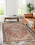 Load image into Gallery viewer, Rakiura Matisse Red Treasure Machine Washable Rug
