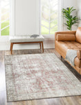 Load image into Gallery viewer, Merino Adeline Peach Vintage Washable Rug
