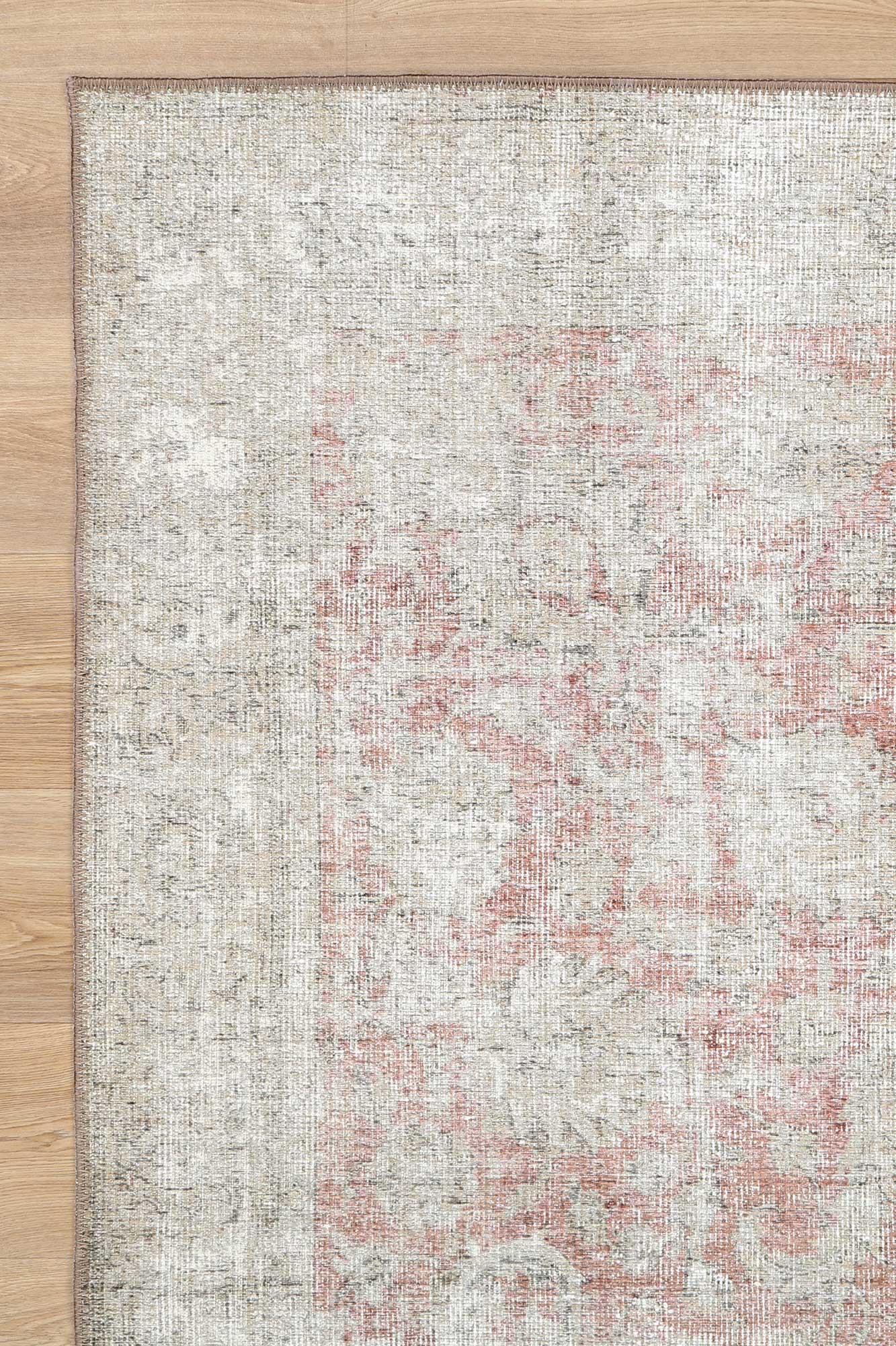 Merino Adeline Peach Vintage Washable Rug