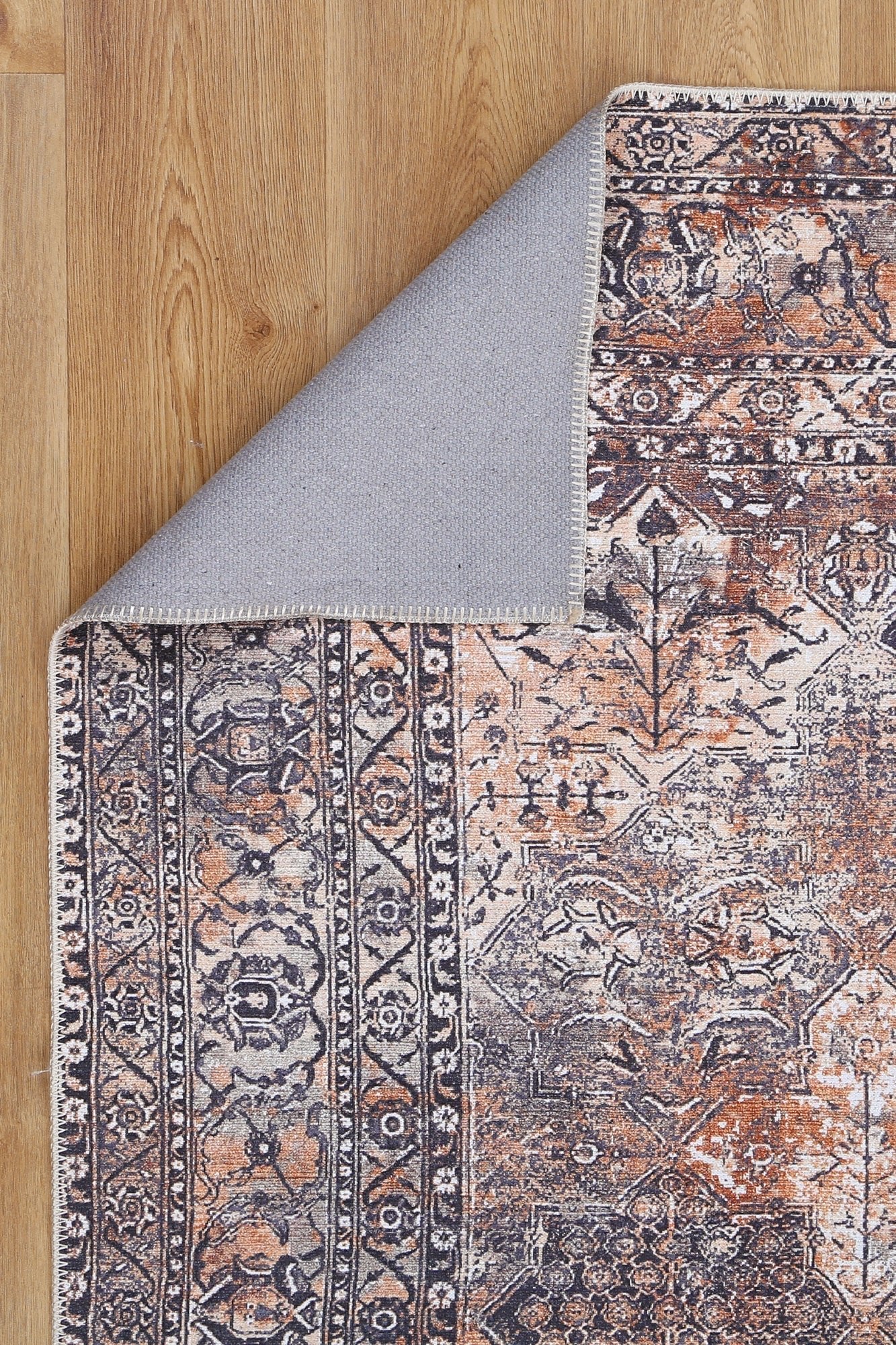 Manawatu Tanner Neutral Vintage Washable Rug